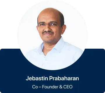 Jebastin Prabaharan, Co-founder and CEO of Icanio Technologies