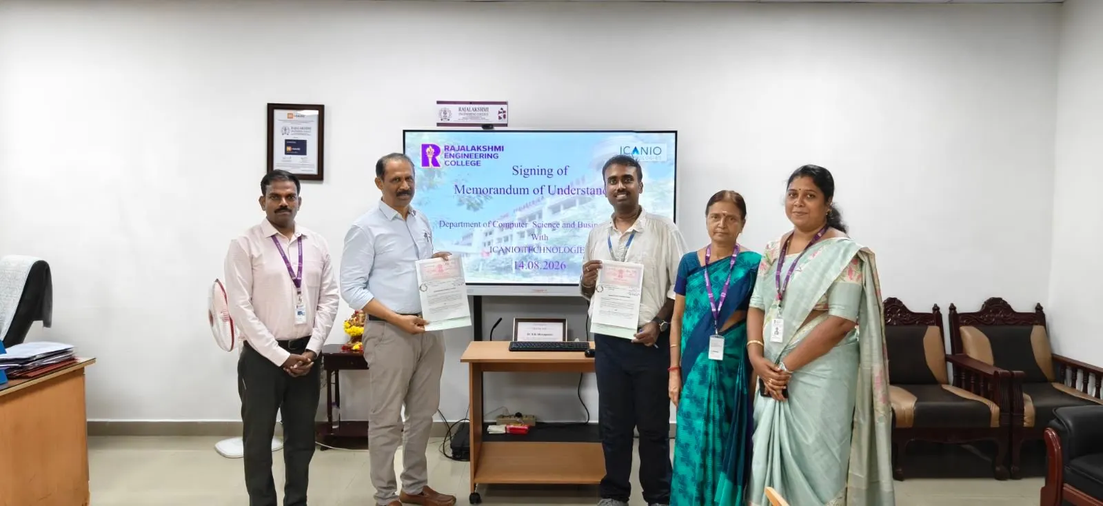 MoU signing with Rajalakshmi Engineering College, Chennai