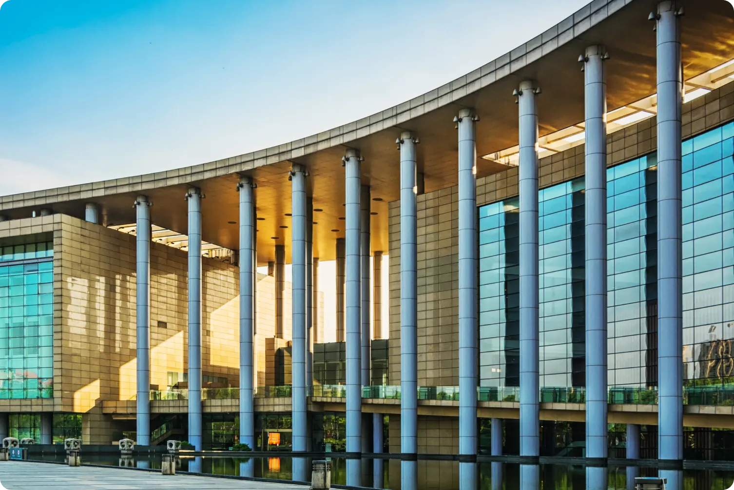 College campus building, representing the institution