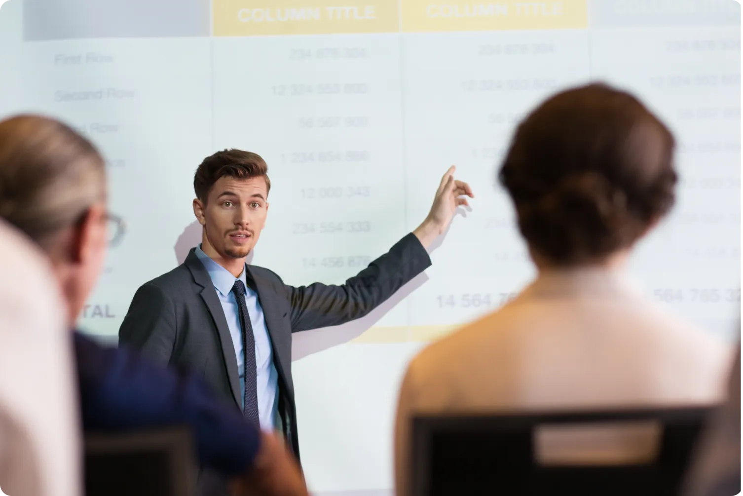 Trainer presenting to faculty during a value added course